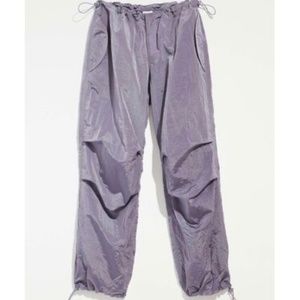 iet Fran’s shiny lilac balloon pants